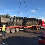 Pump being removed for refurbishment 2