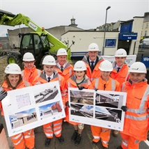 portrush train station sod cut